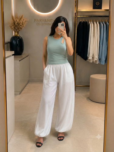 کراپ زنانه طرح رومی